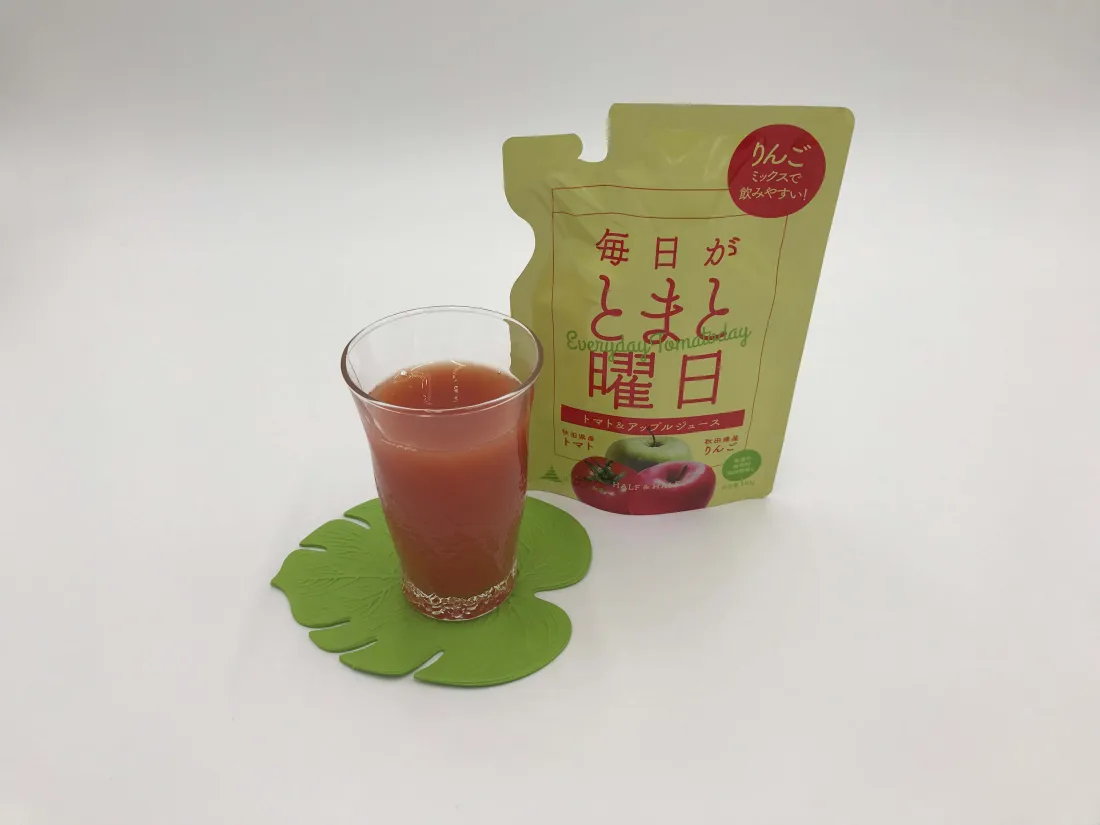 tomato & apple juiceの包装画像