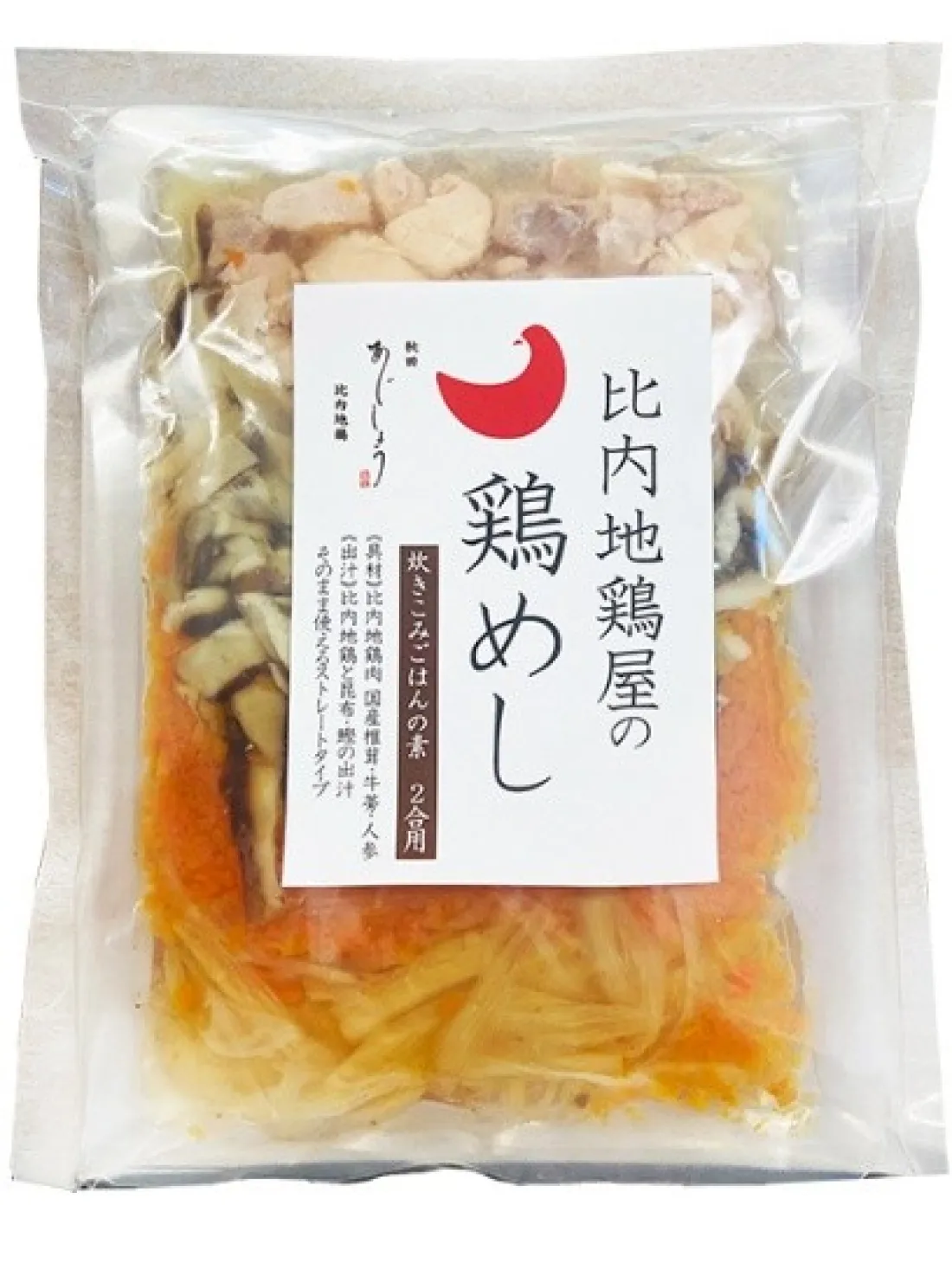 比内地鶏屋の鶏めしの包装画像