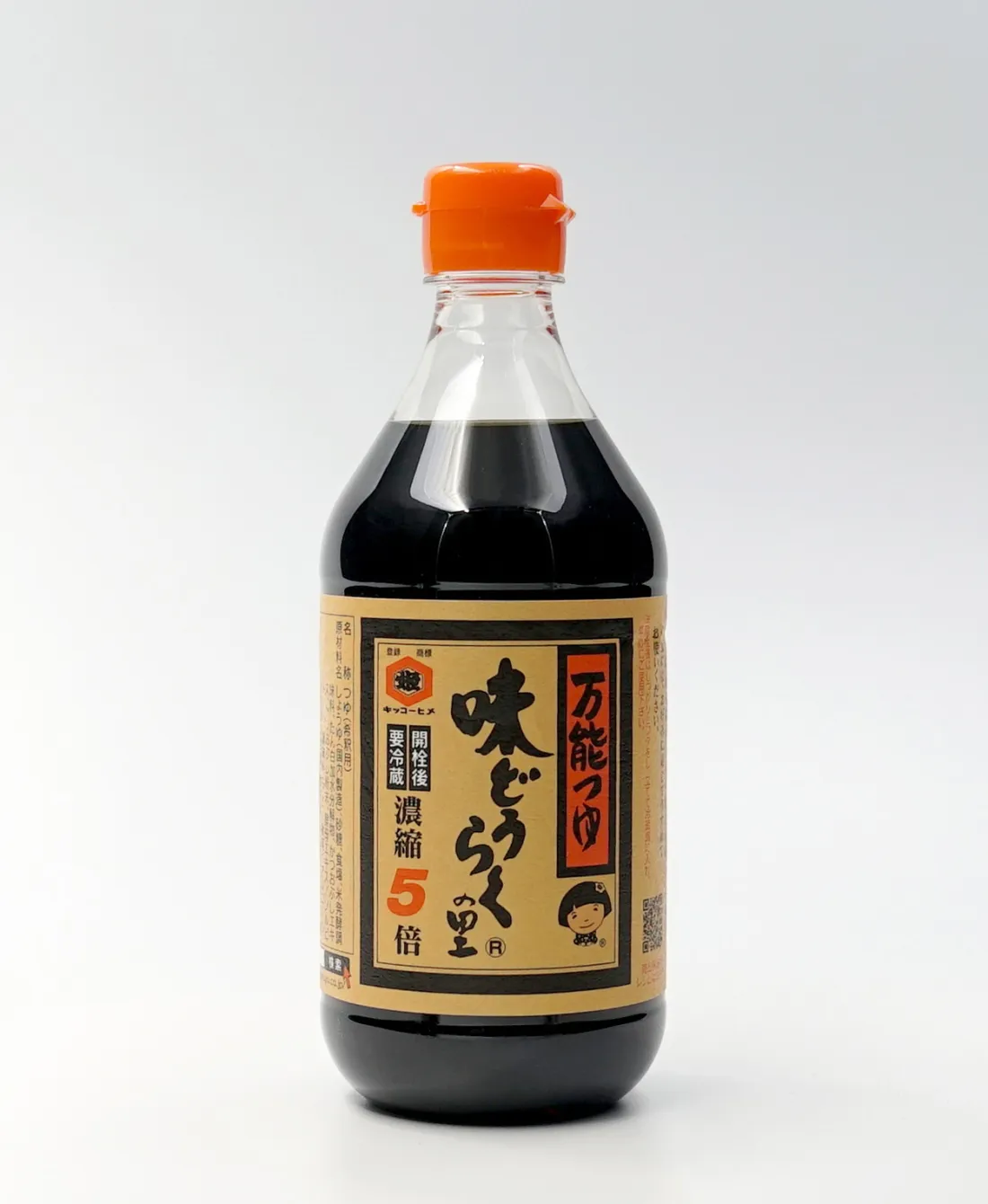 万能つゆ 味どうらくの里 500ml　（10本入り）の包装画像
