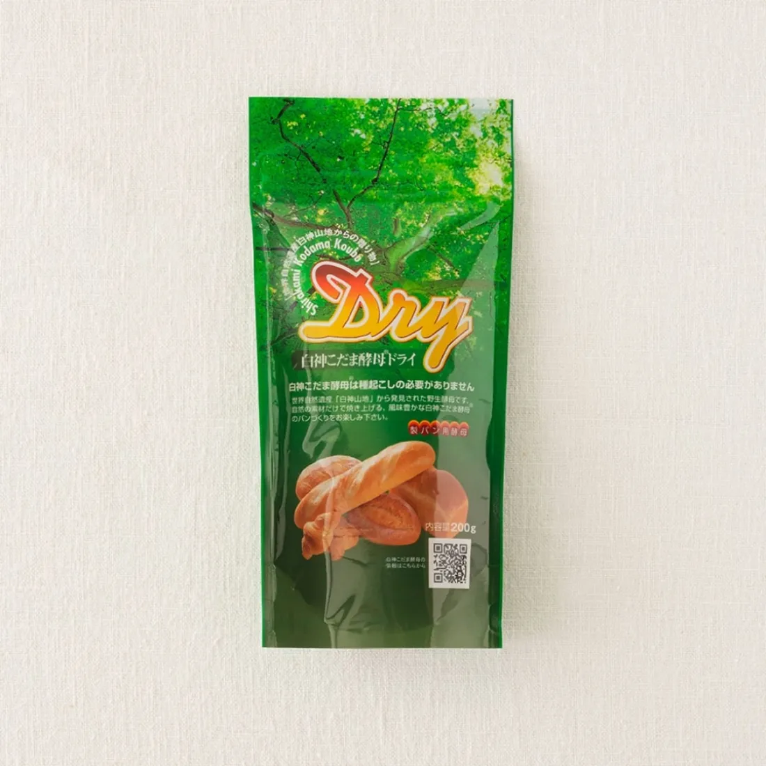 Shirakami Kodama yeast Dryの包装画像