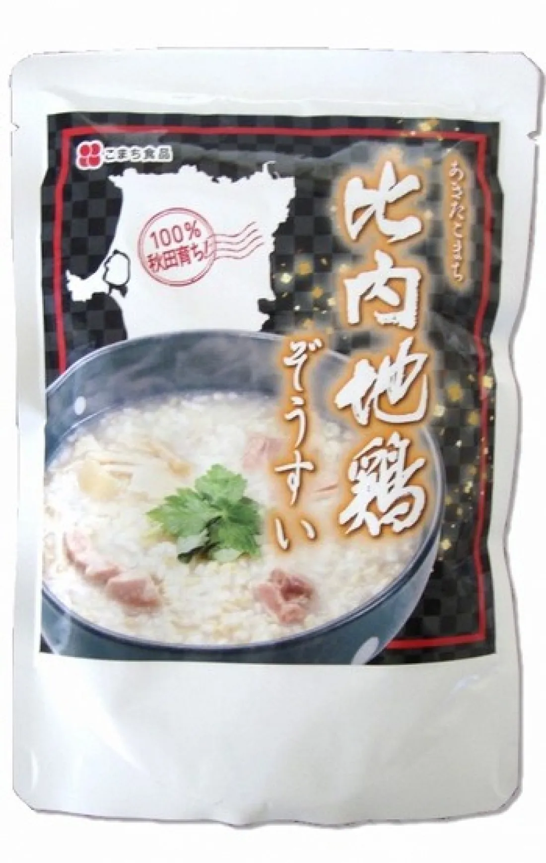 100％秋田育ち！　比内地鶏ぞうすいの包装画像