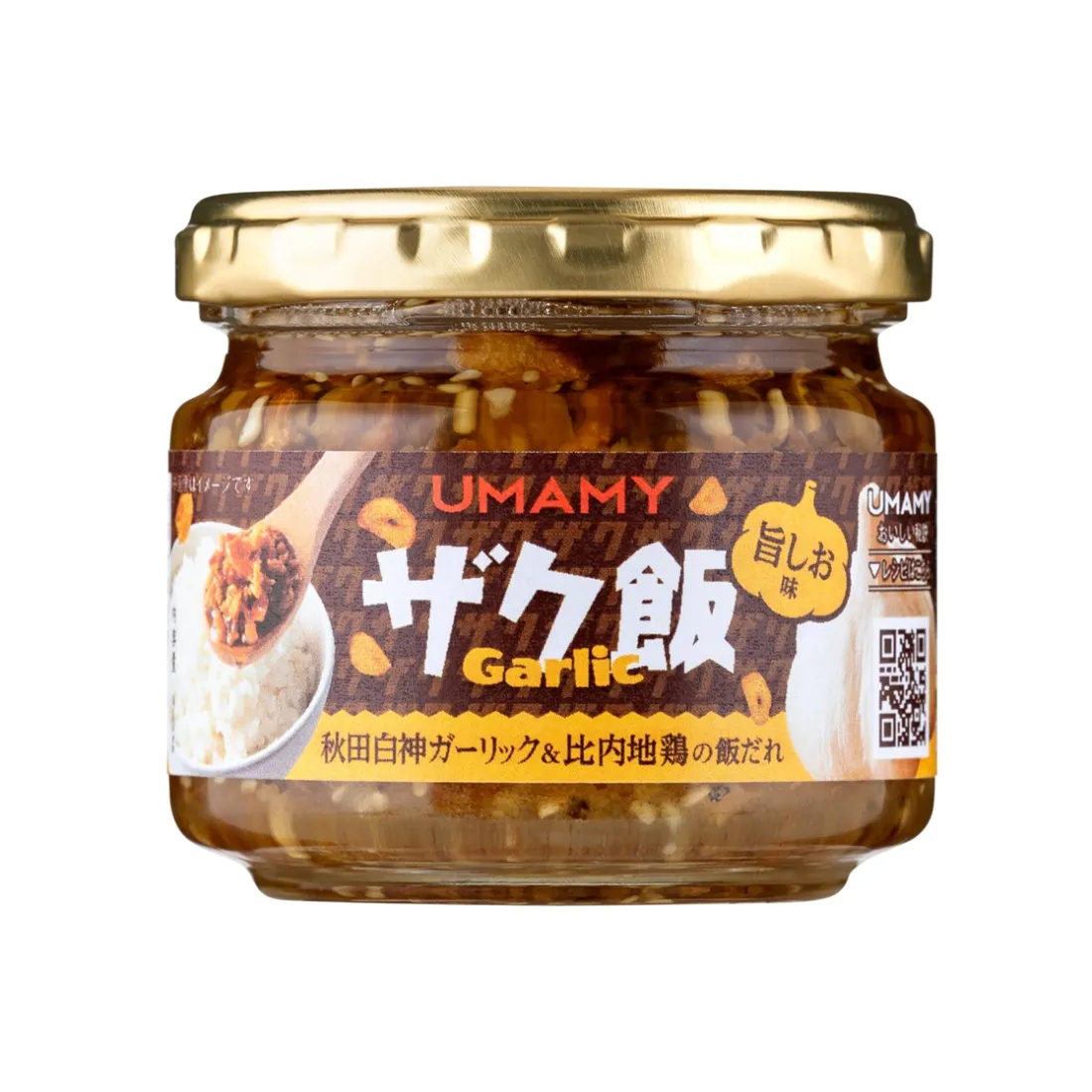 crispy garlic rice mix umami salt flavorの包装画像