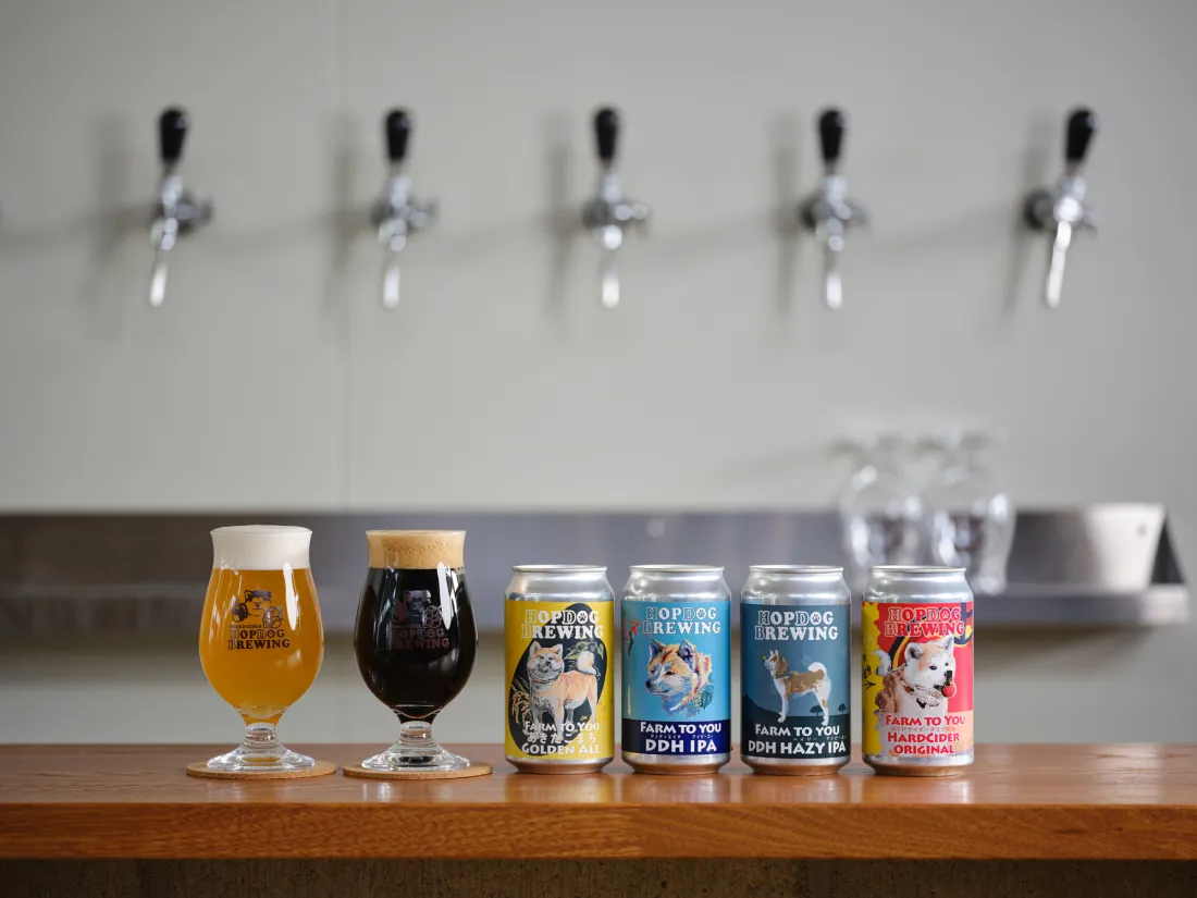 HOPDOG BREWING クラフトビールの包装画像