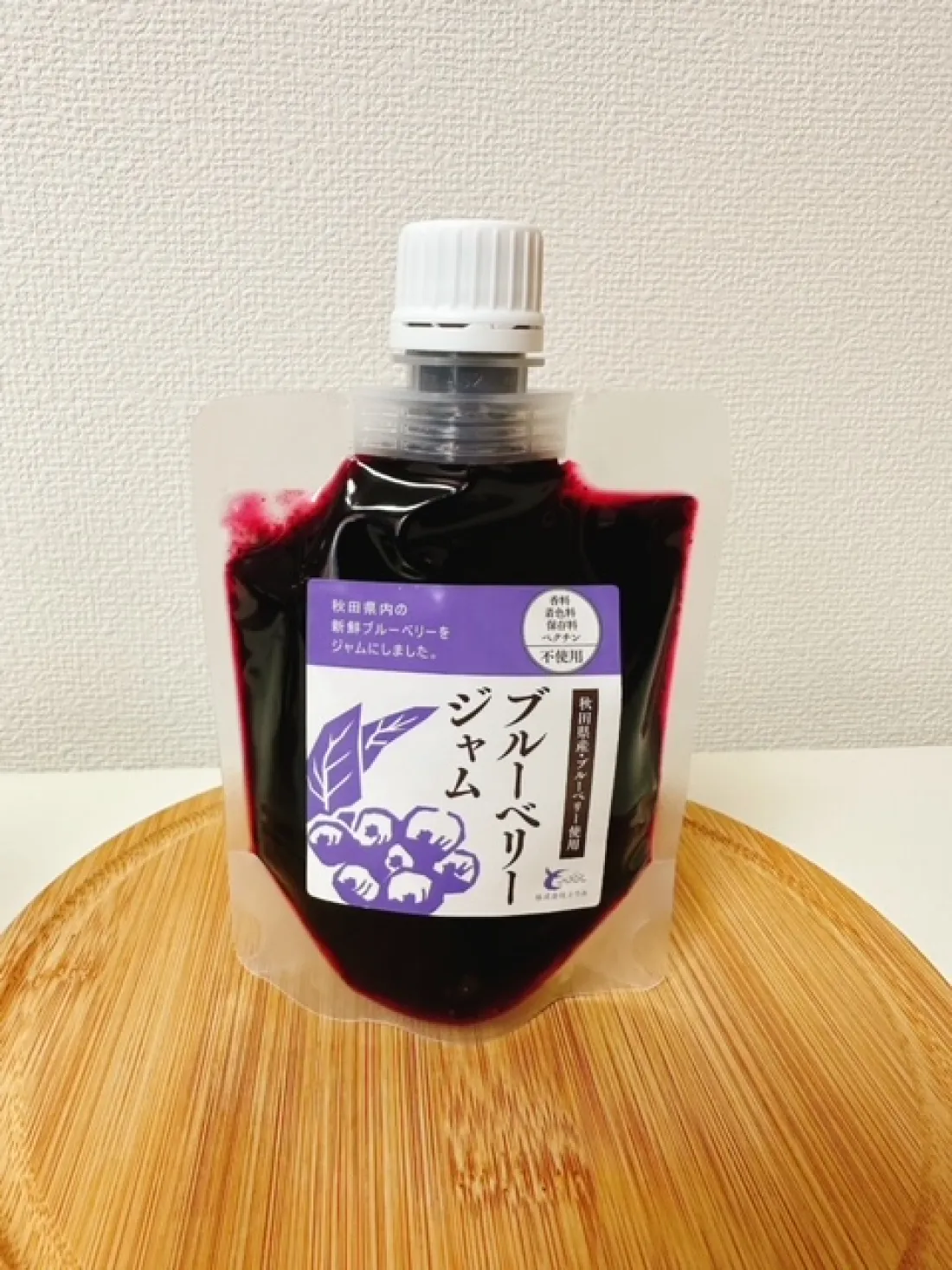 made in japan in akita torimi farm blueberry-jamの包装画像