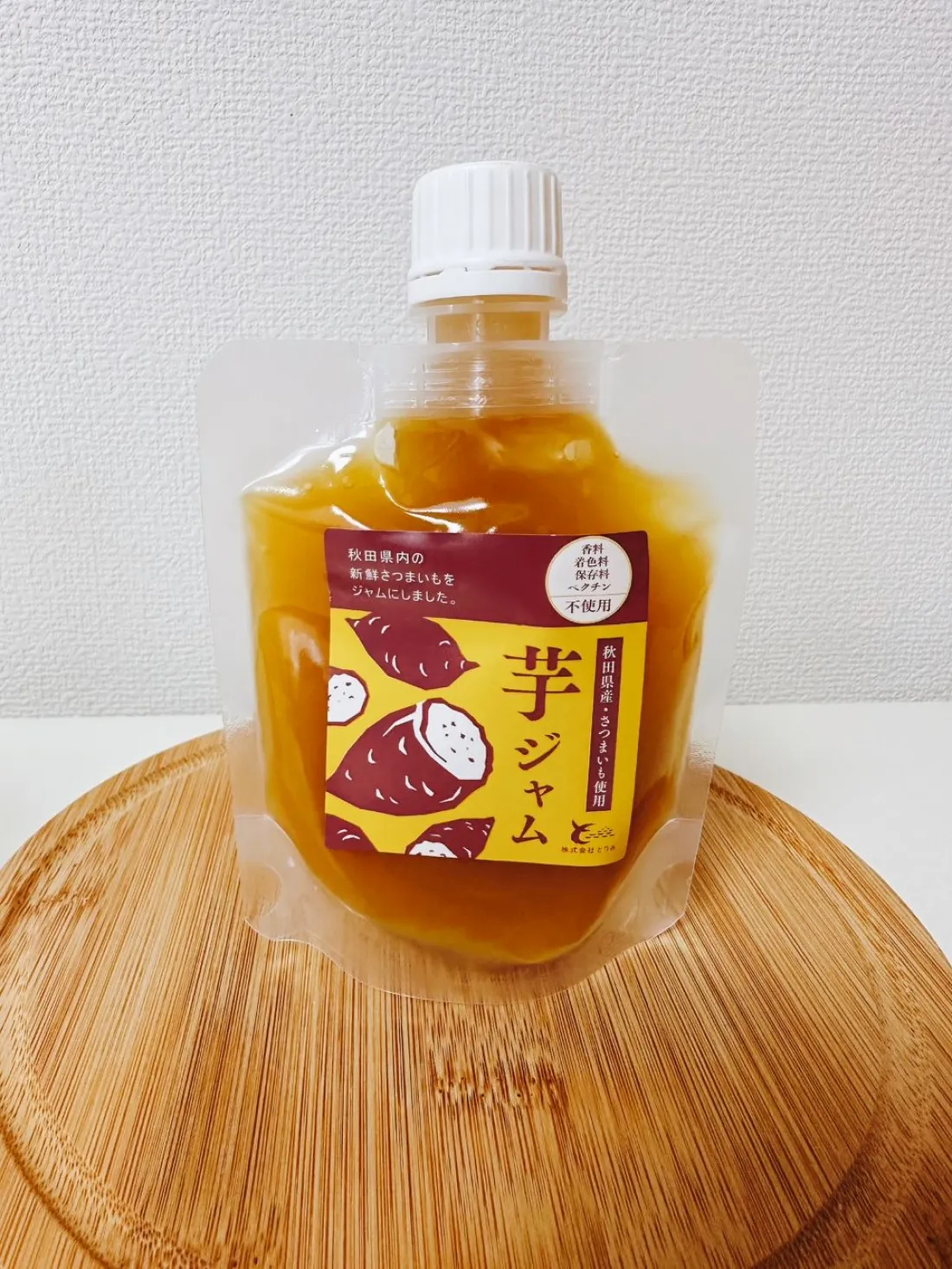 made in japan in akita torimi farm sweet potato  jamの包装画像