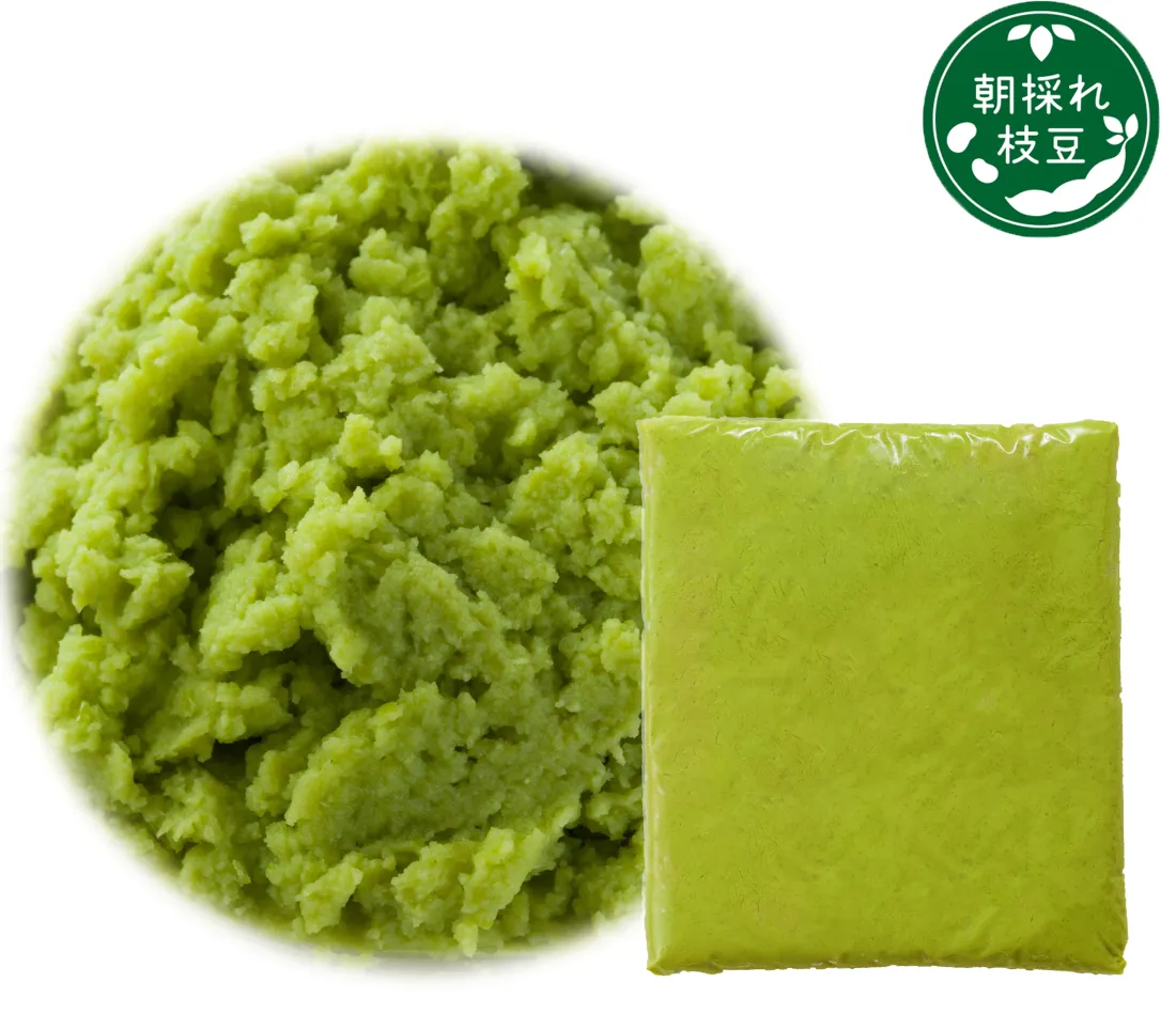 朝採れ枝豆のペースト(1㎏)の包装画像