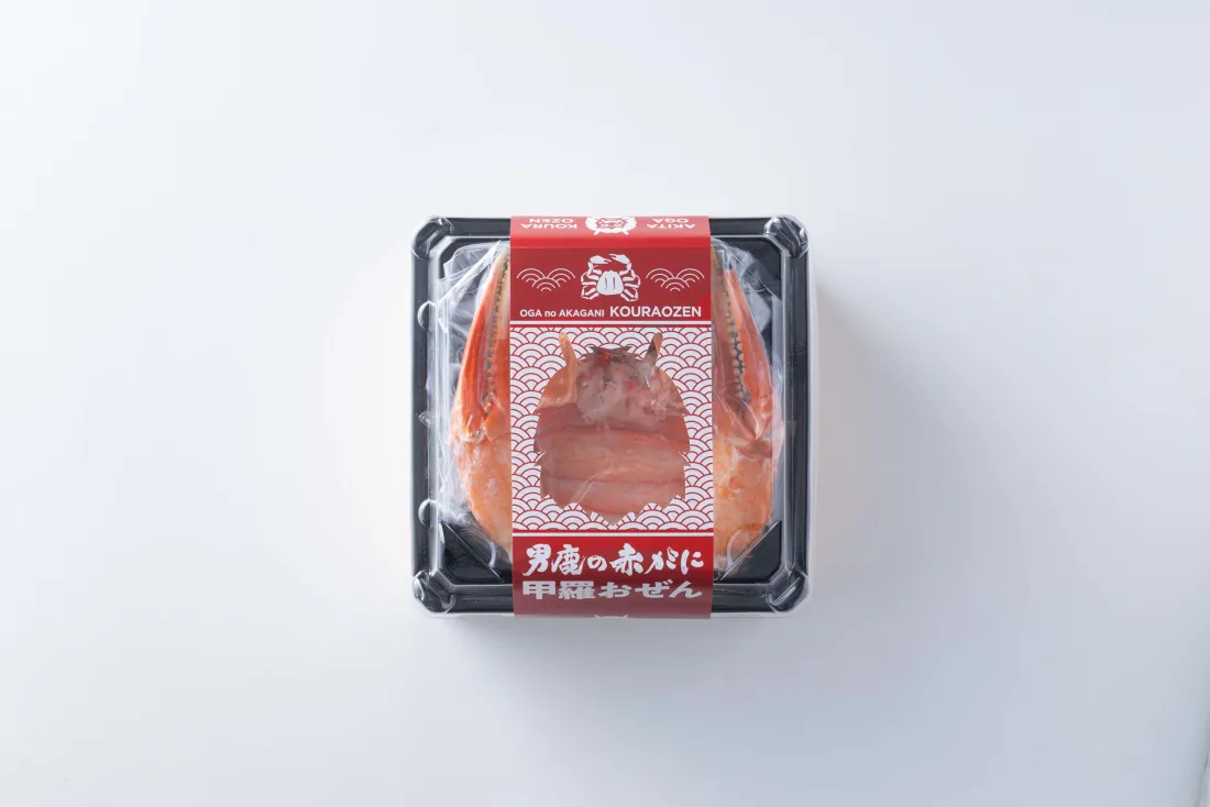 男鹿の赤がに　甲羅おぜんの包装画像