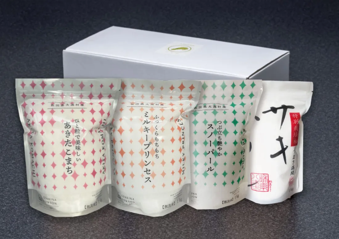 ４品種贈答詰め合わせセットの包装画像
