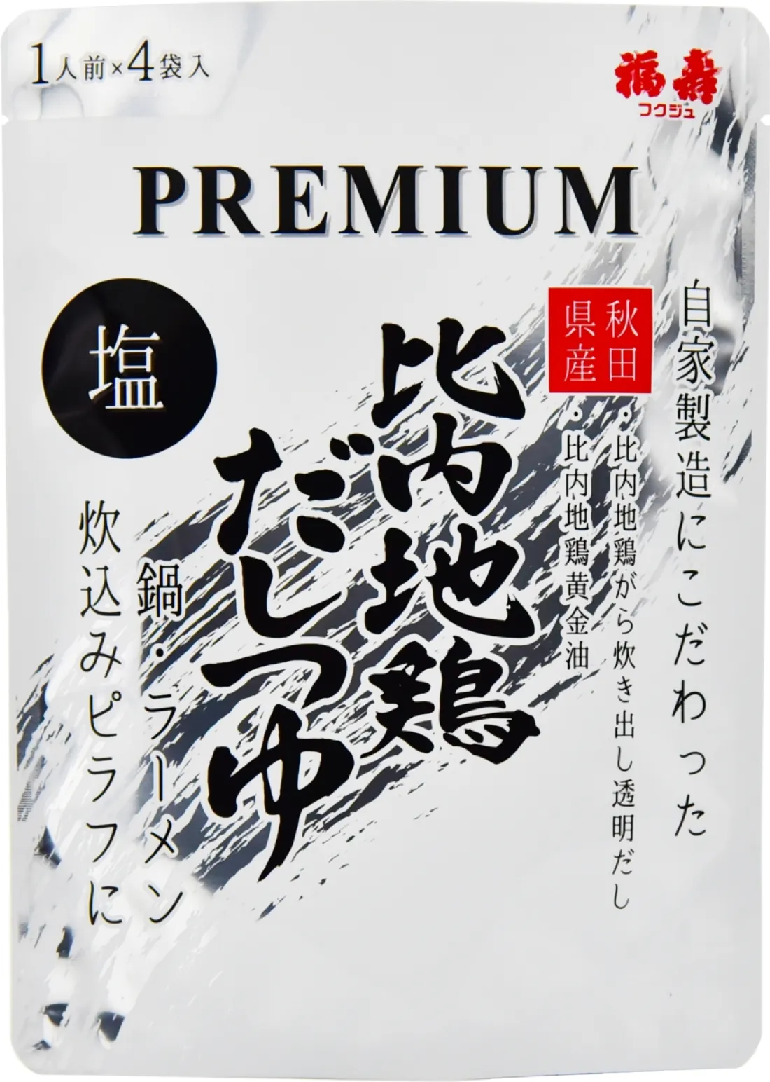 PREMIUM比内地鶏だしつゆ　塩の包装画像