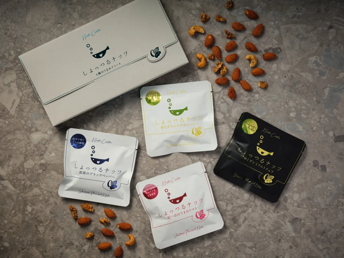 しょっつるナッツ 4種のうまみアソートの包装画像