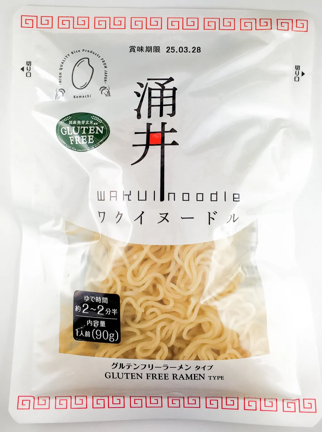 WAKUI noodle (Gluten free Ramen type)の包装画像